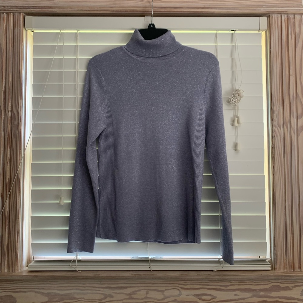 Lavender Glitter turtleneck